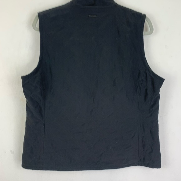 Columbia Women’s Black Microfiber Zippered Vest Size L - Picture 5 of 10